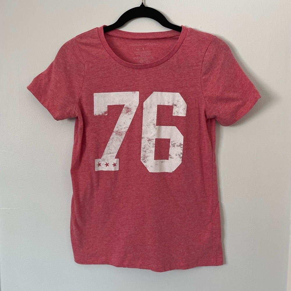 Grayson Threads Red '76' Graphic Tee Size S